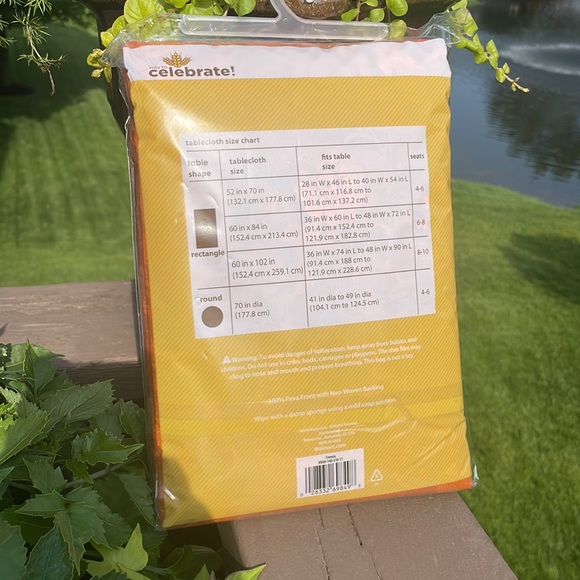 3 Harvest Vinyl Tablecloths 60x84 Rectangle by Way to Celebrate - Picture 3 of 3